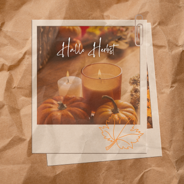 orange braun Ästhetisch hallo herbst zitat instagram post